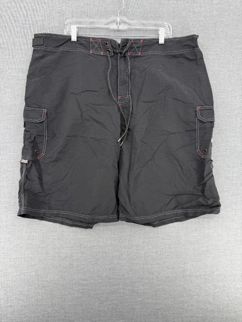 Vtg Fishworks Board Shorts Mens 44 9" Fishing Ripstop Swim Trunks Drawstring